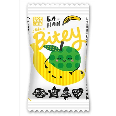 Батончик Bitey яблоко-банан детский 25г ЭКОПРОДУКТЫ, 1187689