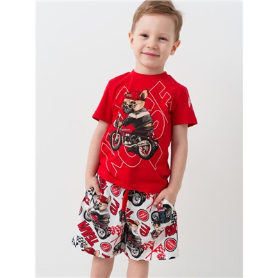 Комплект трикотажный для мальчиков: фуфайка (футболка), шорты