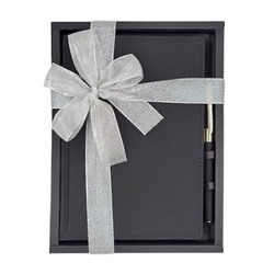 Подарочный набор Ежедневник недатированный А5+ 272 стр. "VELVET" (ЧЕРНЫЙ)+ ручка 3-115/04-2 Bruno Visconti