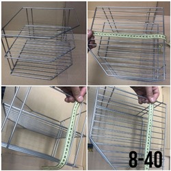 Подставка для посуды 3-х уровневая 25*25*20см