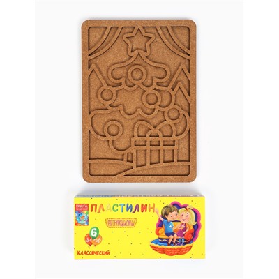 Пластилиновые картинки «Новый год! Ёлочка в лесу»