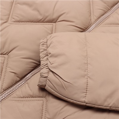 Куртка женская демисезонная на молнии Collorista, бежевая размер 42