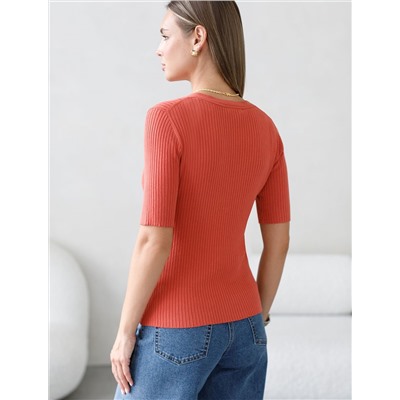 Джемпер тонкой вязки из вискозы с нейлоном