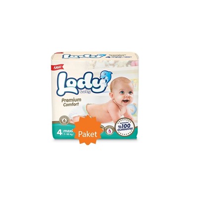 Lody Baby Подгузники 4 Maxi 7-18кг 56шт