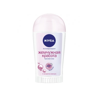 Дезодорант стик NIVEA Антиперспирант Жемчужная Красота женский, 50 мл (84155)