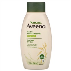 Aveeno, Увлажняющий Гель для Душа с Активными Натуральными Компонентами, 12 жидких унций (354 мл)
