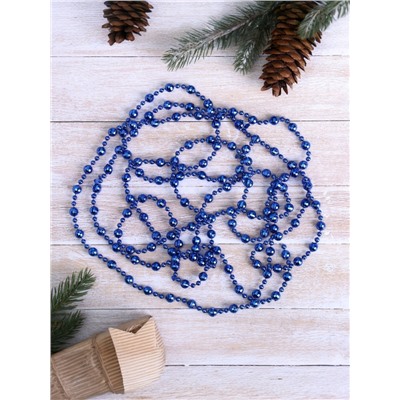 Бусы на ёлку «Шары рельефные», длина 2.7 м, d=8 мм, МИКС