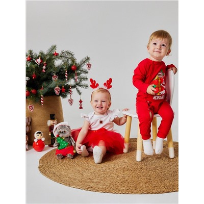 Комбинезон Крошка Я «Первый НГ», рост 86-92 см, красный