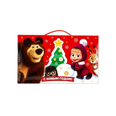 Сладкий новогодний подарок «Маша и Медведь», детский, 750 г