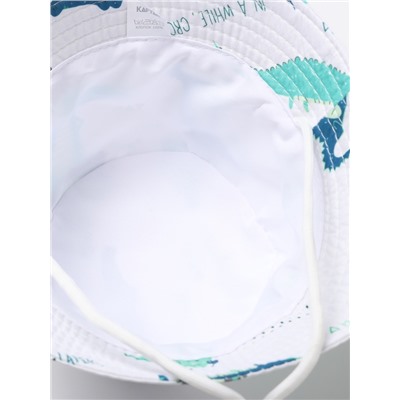 Панама детская KAFTAN «Крокодилы», размер 54, белая