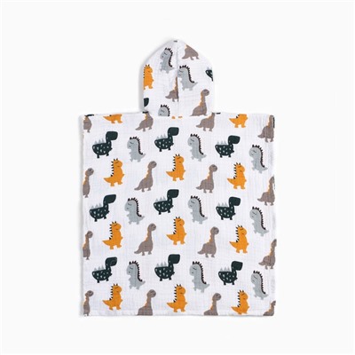 Полотенце - пончо детское LoveLife «Дино», 100% хлопок, 235 г/м²