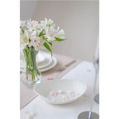 Блюдо овальное «Воздушность», 600 мл, керамика, белое