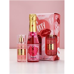 Подарочный набор: гель для душа шампанское и мист для тела, Чистое Счастье