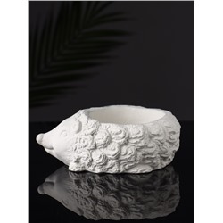 Фигурное кашпо для цветов «Ёжик», гипс, 15×11×5 см