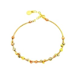 Браслет из серебра без вставки, ТДБ-7875микс