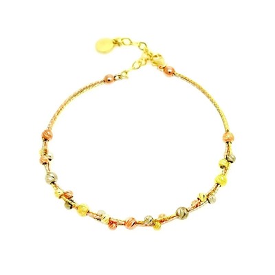 Браслет из серебра без вставки, ТДБ-7875микс