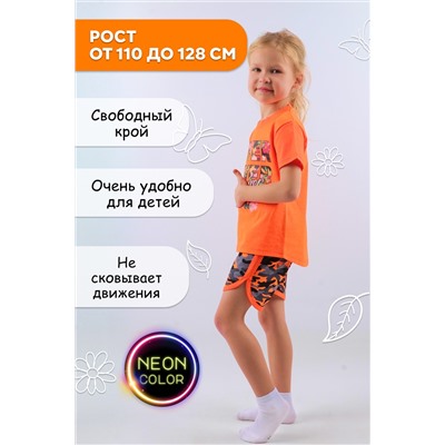 Комплект (футболка, шорты) для девочки №SM390-2