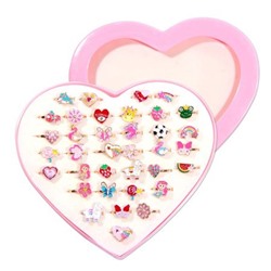 Кольцо детское сувенирное Ассорти люкс металл 4358-3 Ка4358-3 Гранит