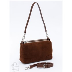 Сумка женская кожаная 5555PEF cocoa Polina&Eiterou