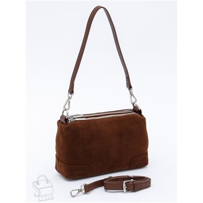 Сумка женская кожаная 5555PEF cocoa Polina&Eiterou