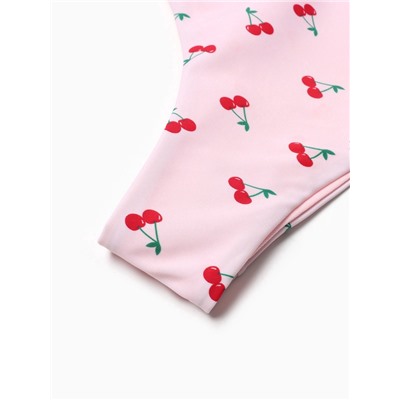 Купальник женский слитный с открытой спиной MIST «Вишня», размер L