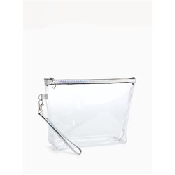 Набор простых косметичек 2 в 1, с ручкой, с принтом, голубой