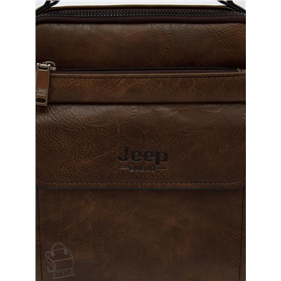 Сумка мужская 8805-2 brown Jeep в Новосибирске