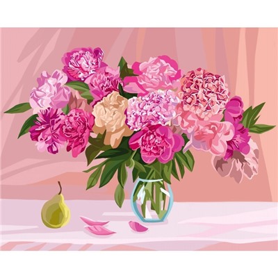 УЦЕНКА Алмазная мозаика на раме с полным заполнением «Букет пионов», 20×30 см