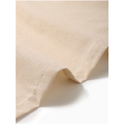 Скатерть «Этель» ECO, цвет молочный, 110×136/±6 см, 70% хлопок, 30% лён, 190 г/м²
