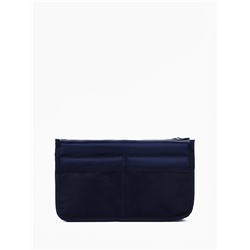Косметичка-органайзер дорожная, на молниях, с ручками, карманами, синяя