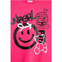 Фуфайка трикотажная для девочек (футболка) PLAYTODAY, 1240619