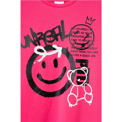 Фуфайка трикотажная для девочек (футболка) PLAYTODAY, 1240619