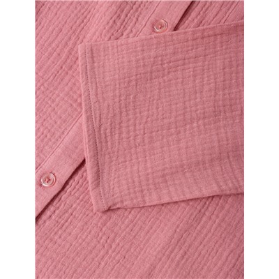 Пижама женская (рубашка, брюки) KAFTAN Basic, размер 40-42, пудрово-розовая