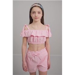 Летний костюм с шортами для девочки Happyfox