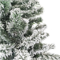 Ель искусственная "Вьюга" зеленая заснеженная 1,5 м
