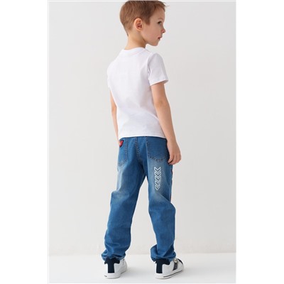 Брюки текстильные джинсовые для мальчиков PLAYTODAY, 1240600