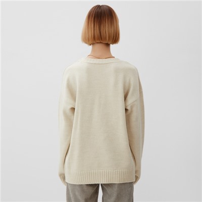 Джемпер женский MINAKU: Knitwear collection, бежевый, размер 50-52