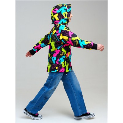 Куртка текстильная с полиуретановым покрытием для девочек (ветровка)