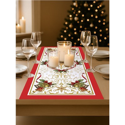Дорожка на стол «Этель» Новогодняя сказка 30×70 ±3 см, 100% хлопок, саржа 190 г/м²