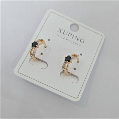 Серьги коллекция "Xuping" покрытие позолота, вставка: фианиты, арт.004.078