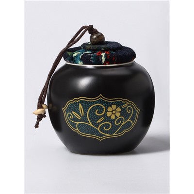 Набор для чайной церемонии ДЖЕКИЧАЙ «Кадзуно», 11 предметов, на 6 персон, чашка 50 мл, чайник 285 мл, керамика, чёрный