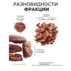 Мульча кора сосны «Рецепты Дедушки Никиты» 5 л фр 0-3