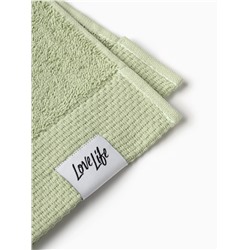Полотенце махровое LoveLife «Монте» 70×130 см, мятное, 100% хлопок, 430 г/м²