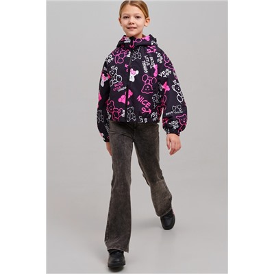 Куртка текстильная с полиуретановым покрытием для девочек (ветровка) PLAYTODAY, 1231511