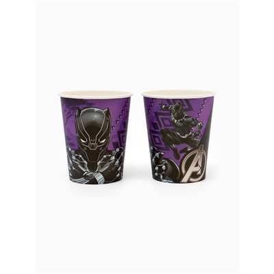 Набор бумажной посуды 10 персон: стакан, тарелка, скатерть, Мстители
