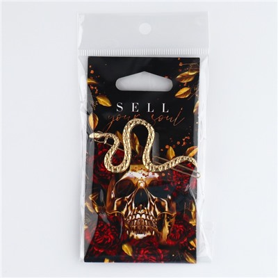 Заколка для волос «Sell your soul», 6,2 х 3,3 см