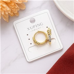 Серьги коллекция "Xuping" покрытие позолота, вставка: фианиты, арт.004.019