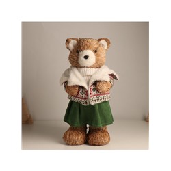 Фигурка новогодняя «Медведица в зимней одёжке», 20×17×41 см
