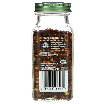 Simply Organic, Молотый красный перец, 45 г (1,59 унции)