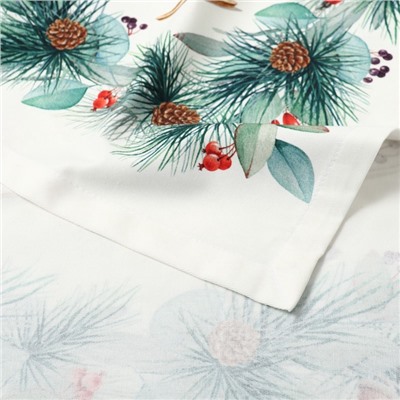 Скатерть новогодняя «Этель» New Years treat, 150×110 см ±3 см с ВГМО, 100% хлопок, саржа 190 г/м²